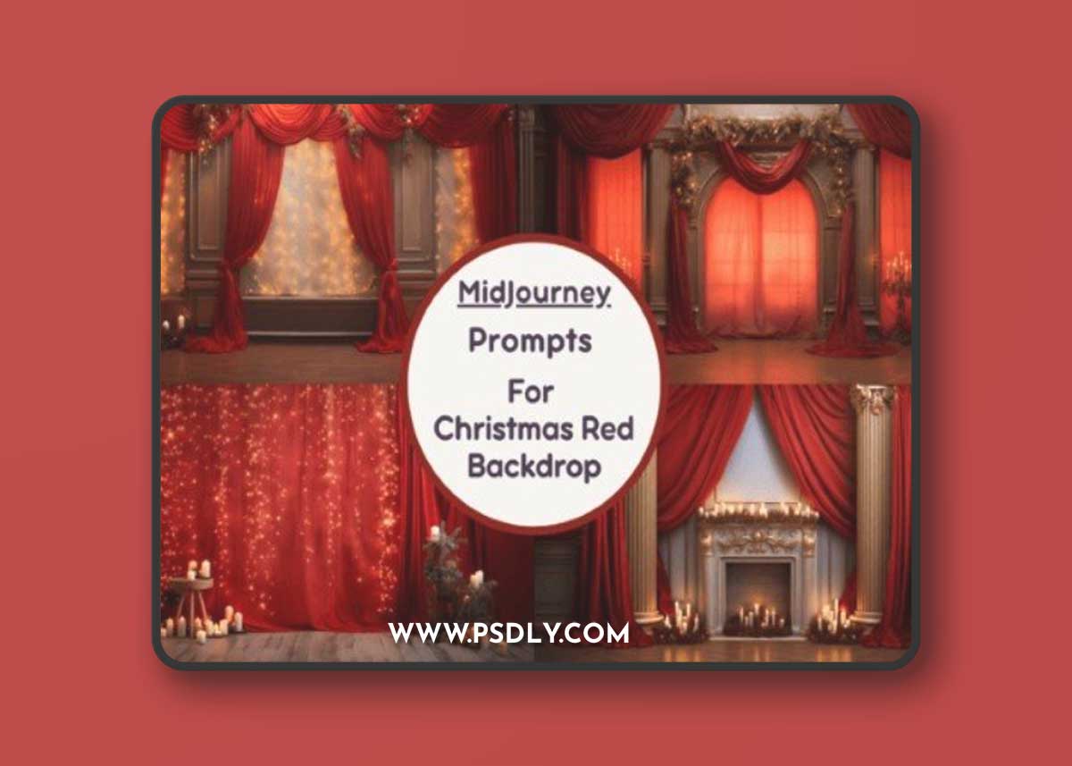 Christmas Red Backdrop