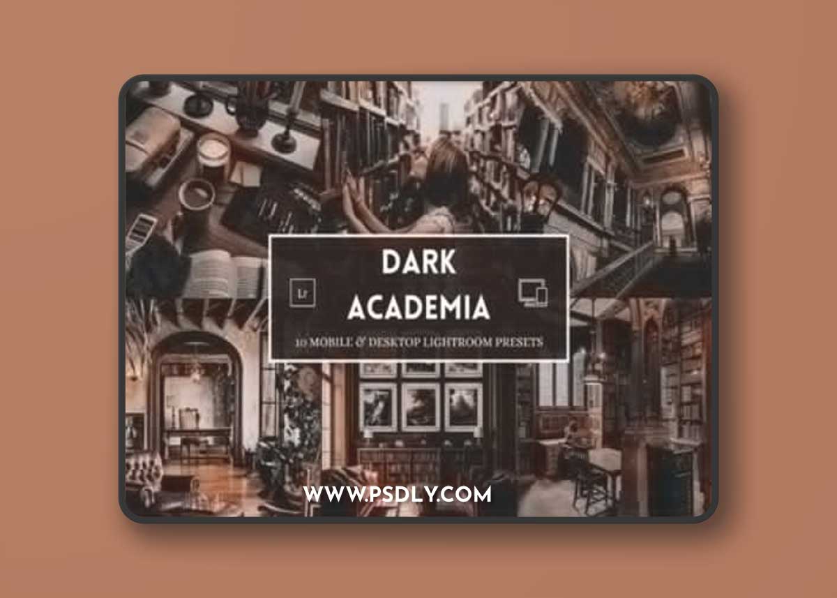 Dark Academia - 10 Mobile & Desktop Lightroom Presets