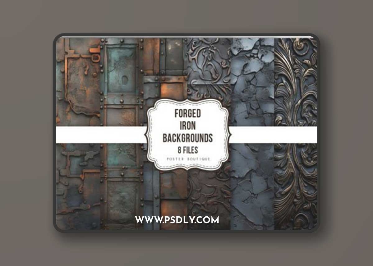 Forged Iron - 8 Backgrounds Pack