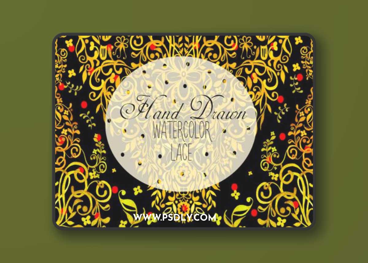 Hand Drawn Watercolor LACE