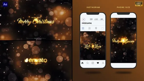 Videohive Christmas Wishes For You 49266251