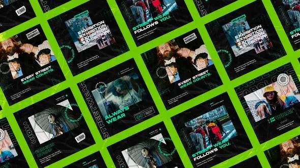 Videohive Hypebae Grunge Instagram Posts 49500216