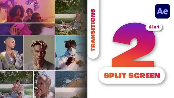 Videohive Multiscreen Transitions - 2 Split Screen - Vol. 02 49483708