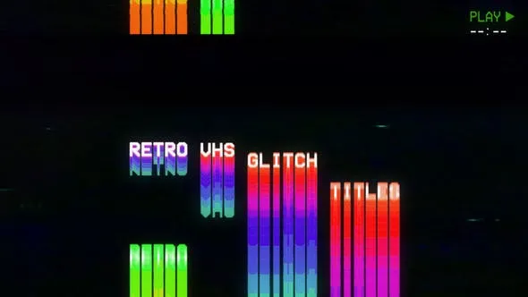Videohive Retro VHS Glitch Titles 49000468