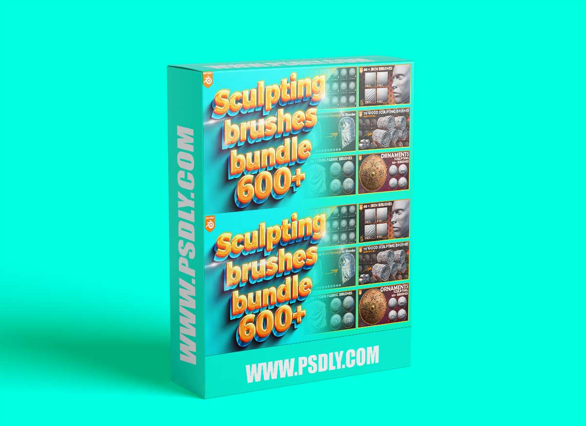 600 + Blender Sculpting Brushes