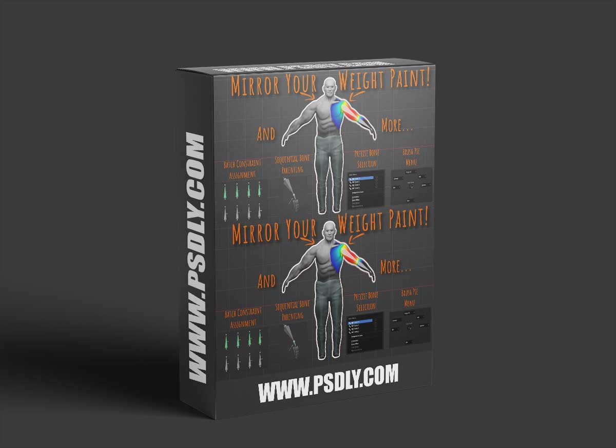 Blender Market – Weight Paint And Bones: A Blender Toolkit v1.1.0