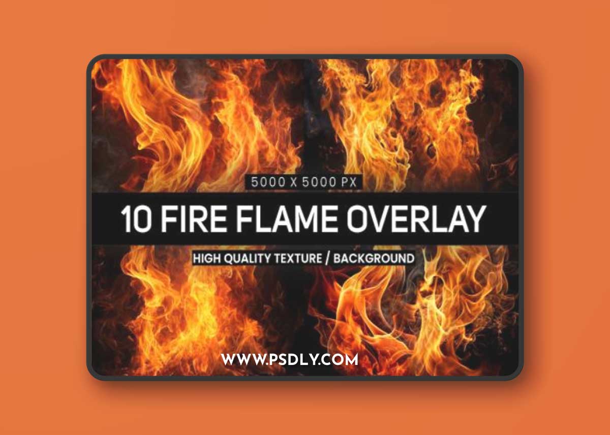 Fire Flames Backgrounds and Overlays