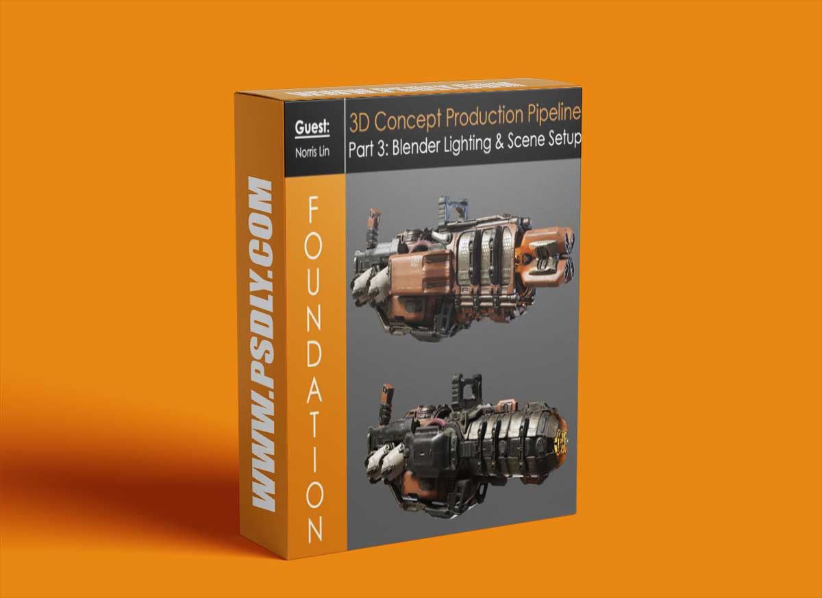 Foundation Patreon - 3D Concept Production Pipeline Part 3: Blender Lighting & Scene Set-Up with Norris Lin
