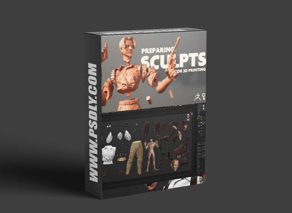 Preparing sculpts for 3d printing