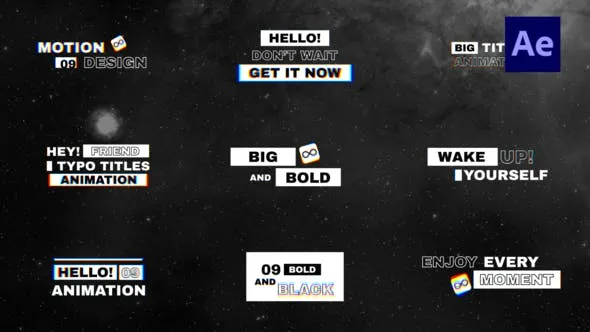 Videohive Bold Text Titles 50056875