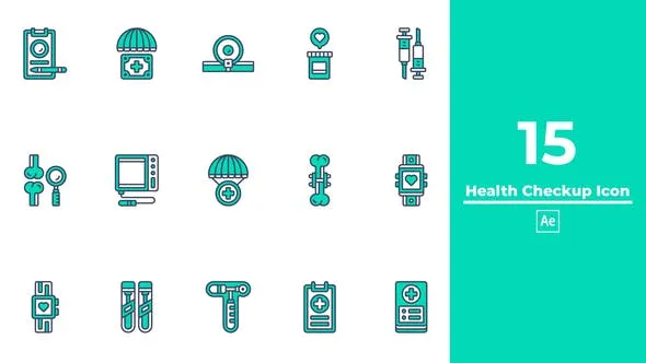 Videohive Health Checkup Icon After Effects 49626555
