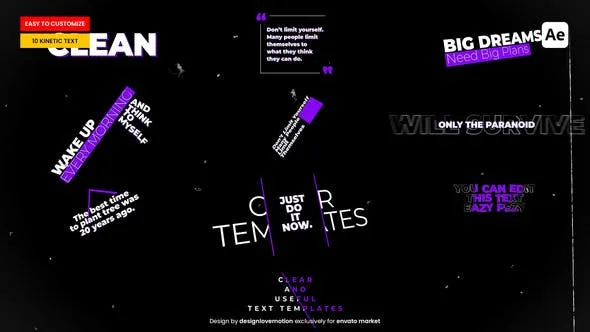 Videohive Kinetic Text 49617128