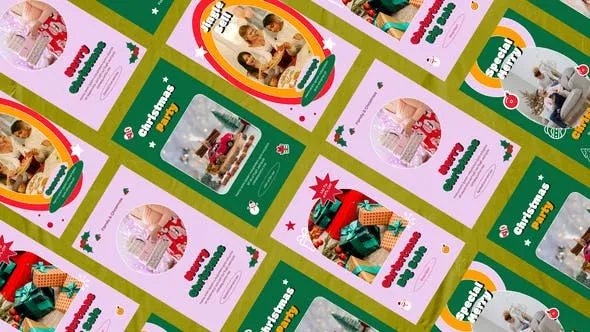 Videohive Merry Christmas Retro Instagram Reel 49830356