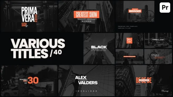 Videohive Various Titles 40 49868700