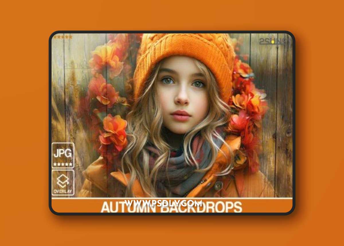 Autumn Backdrop Photoshop Overlays