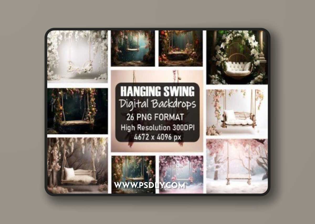 Beautiful Hanging Swing Backdrops