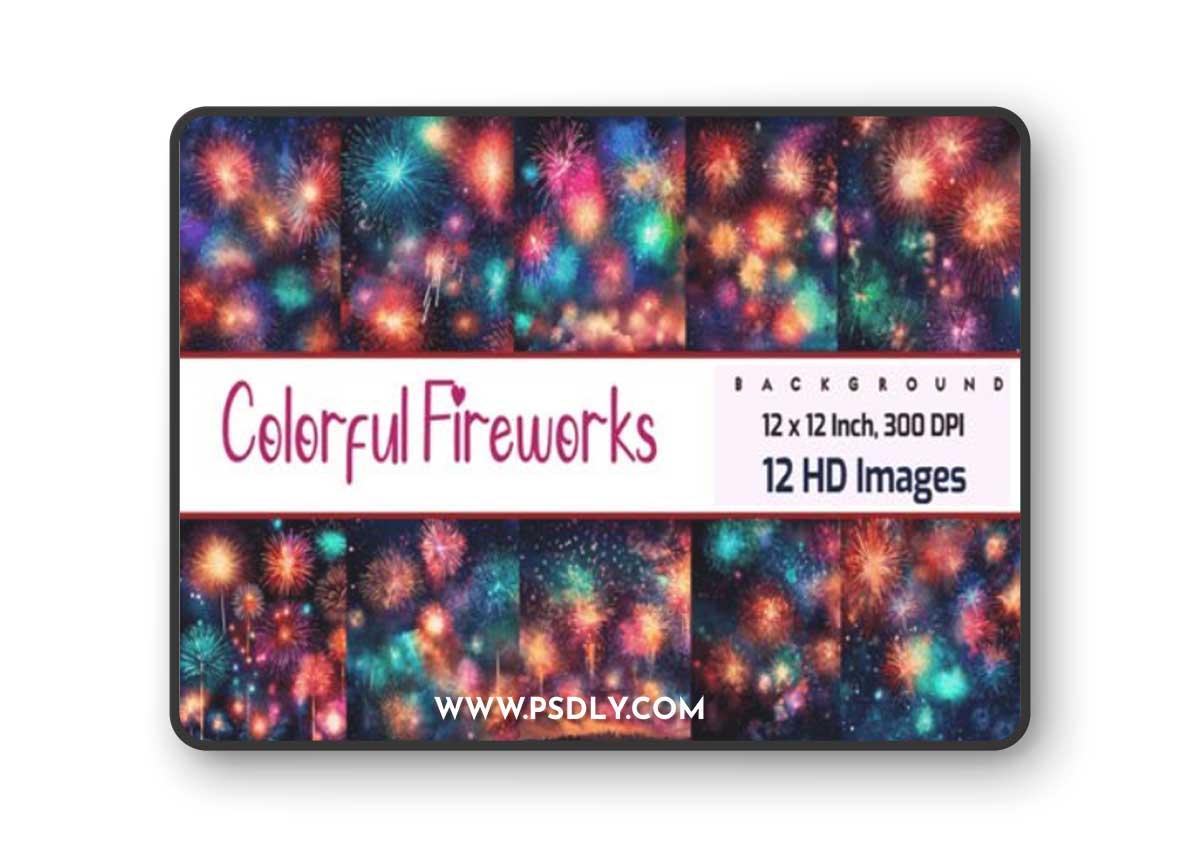 Colorful Fireworks - 12 HD Images Collection