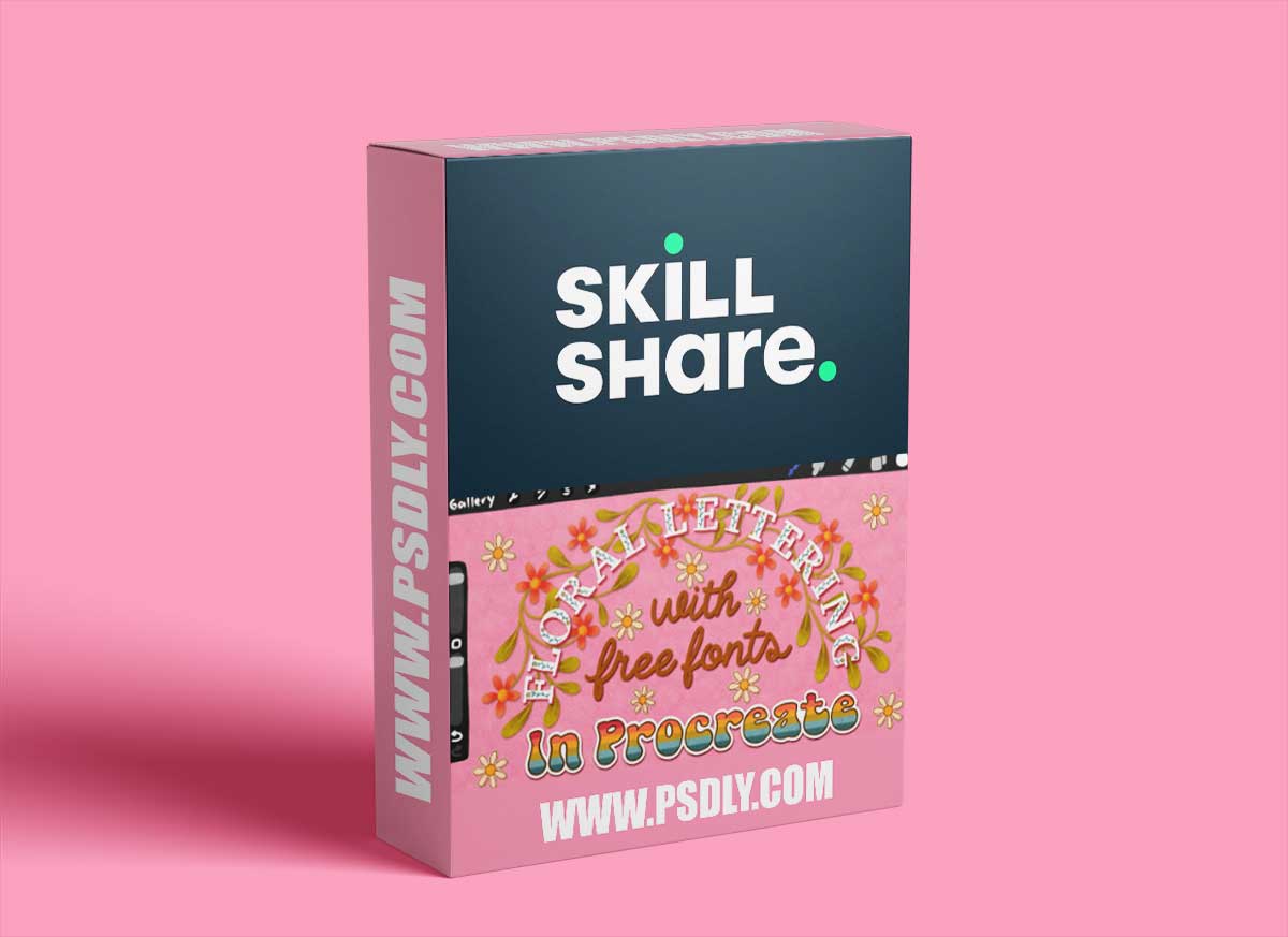 Floral Lettering Fun with Free Fonts in Procreate