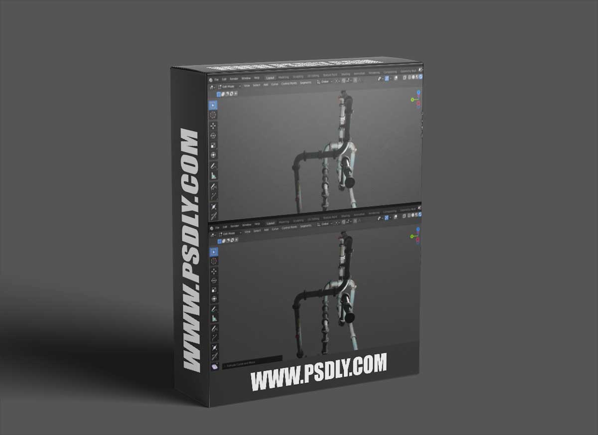 Geometry Nodes Pipes v1.1 for Blender