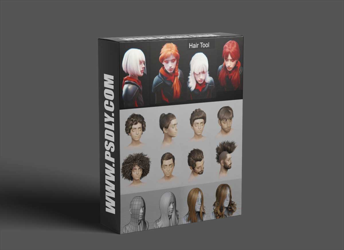 Hair Tool v3.6 + Library - Blender