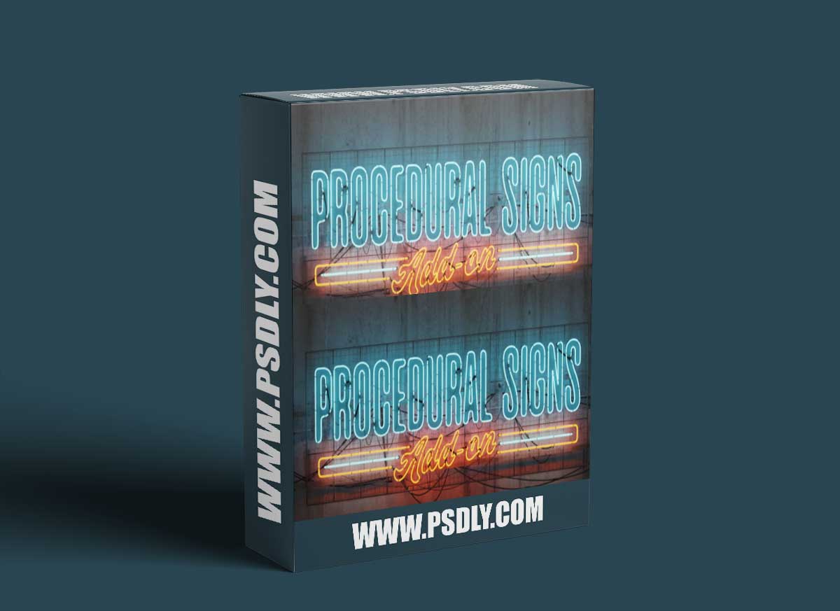 Procedural Signs v1.1 - Blender