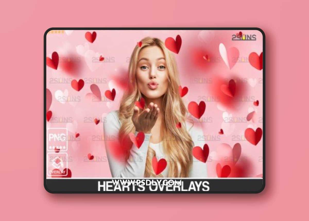 Valentine Photoshop Overlays Png Hearts