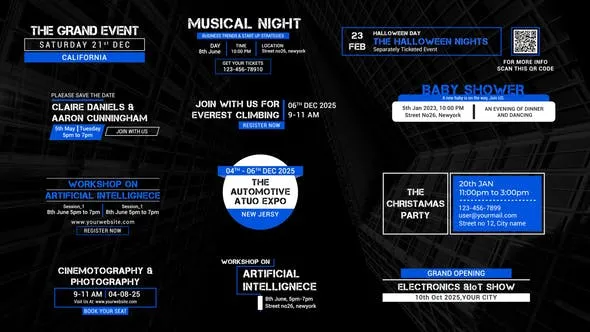 Videohive Event & Dates Titles 50418967