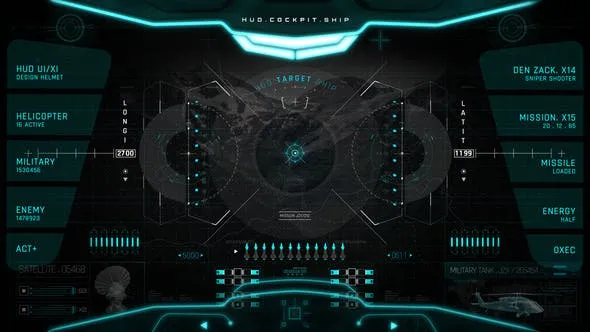 Videohive HUD PRO Military Cockpit 2 50447080
