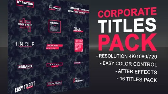 Videohive Minimal Corporate Titles 50270273