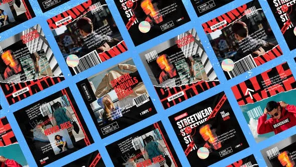 Videohive Voster Hype Kinetic Typography Posts 50153226