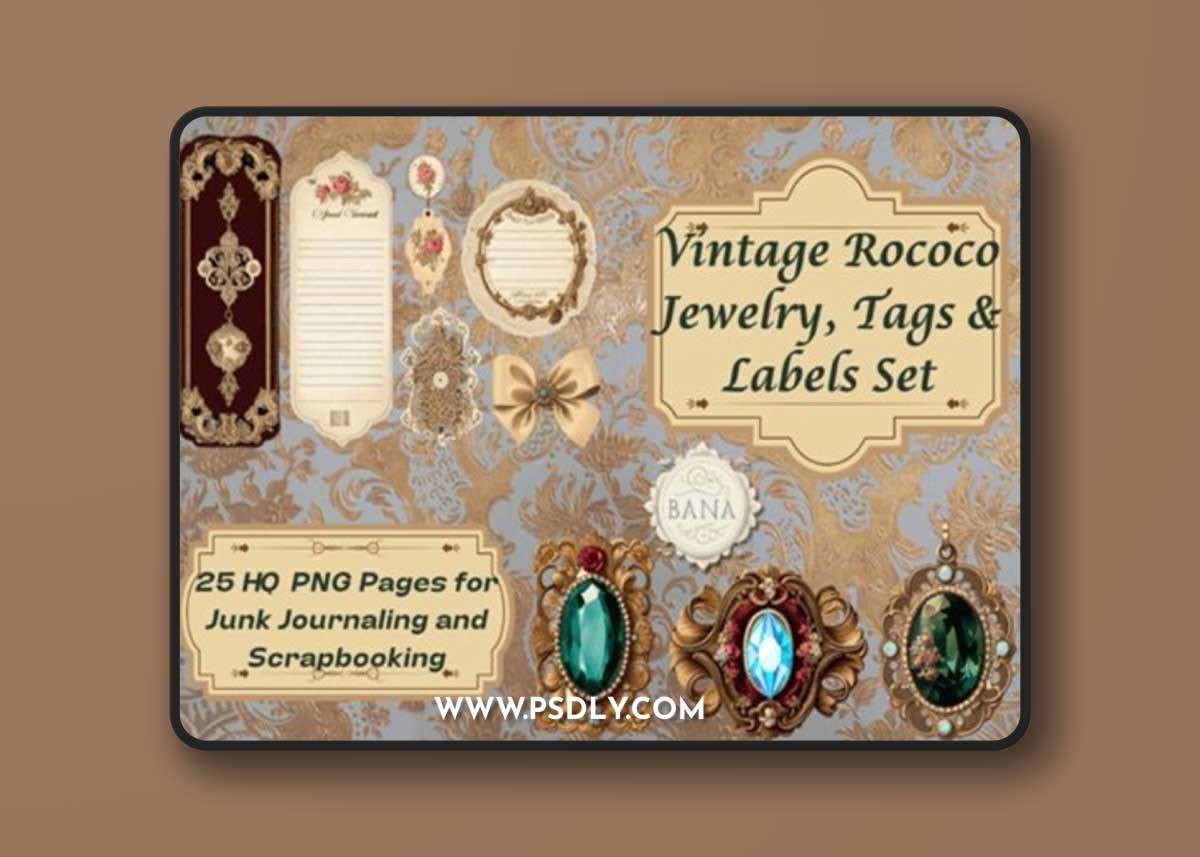 Vintage Rococo Jewelry, Tags & Labels 89803592