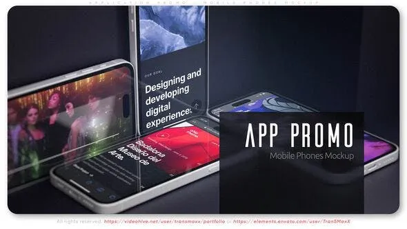 Videohive Application Promo - Mobile Phones Mockup 50751006