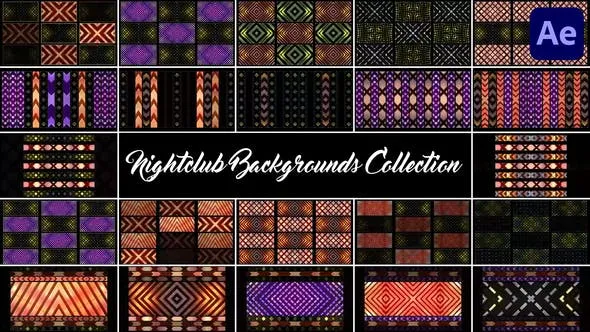 Videohive Nightclub Backgrounds Collection for After Effects 50853637
