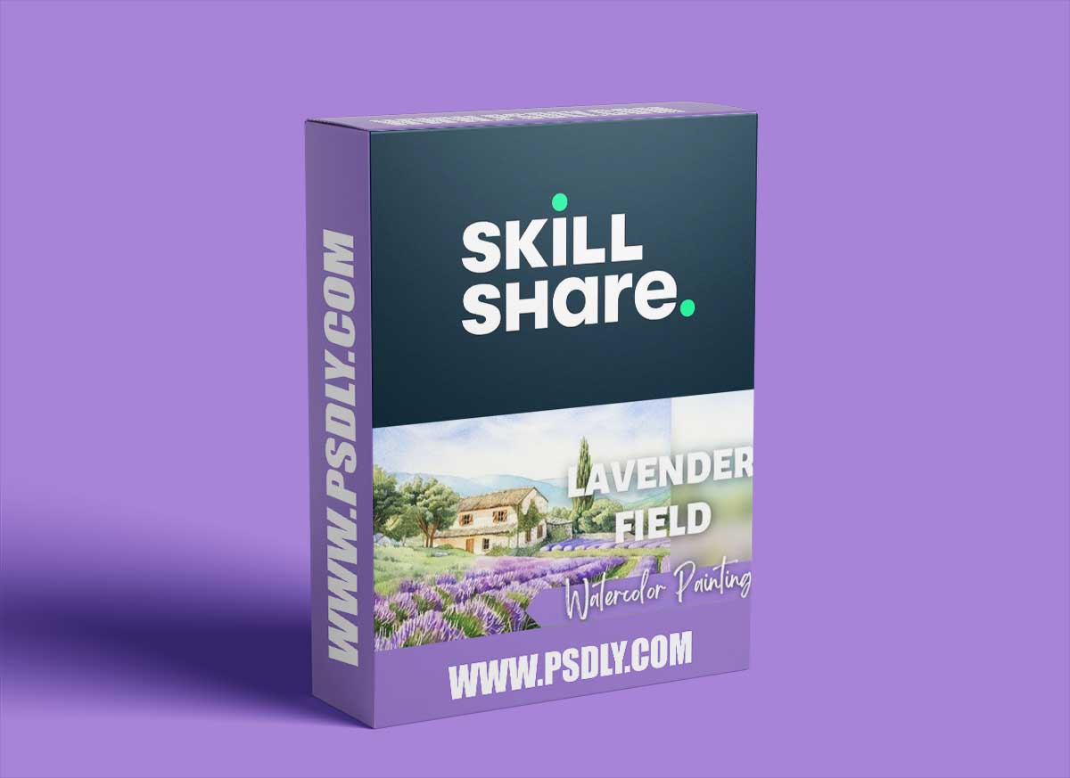 Creating Depth and Texture: Watercolor Lavender Landscape Tutorial