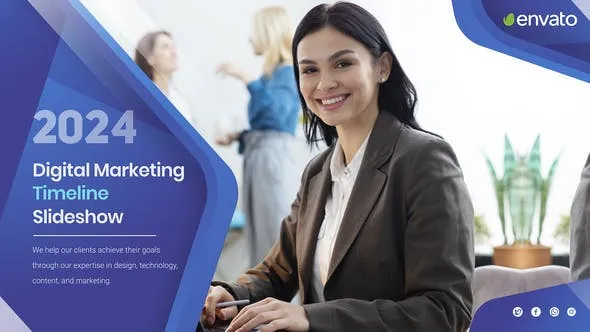 Videohive Digital Marketing Timeline Slideshow 51443336