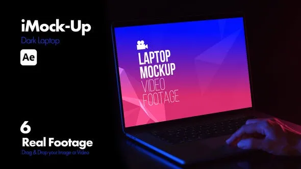 Videohive iMock-Up Dark Laptop 51066139