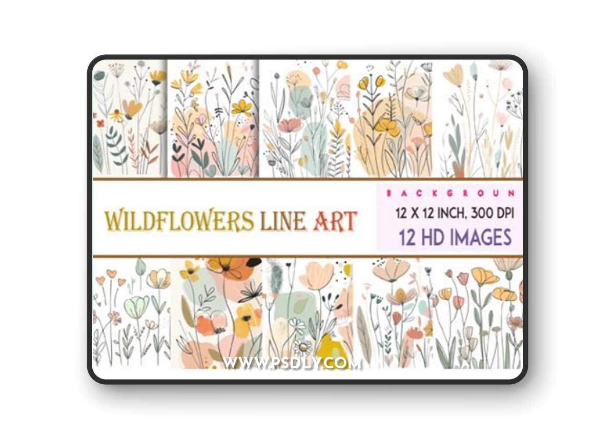Wildflowers-Line-Art---12-HD-Images