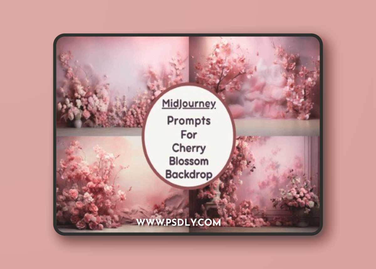 Cherry Blossom Digital Backdrops