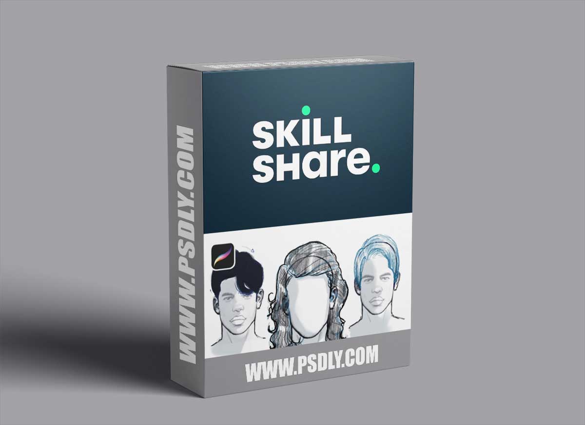 Digital Drawing in Procreate: Practice Male Hairstyles