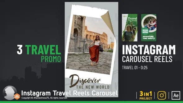 Videohive Instagram Travel Reels Carousel 51669089