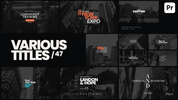 Videohive Various Titles 47 51582541