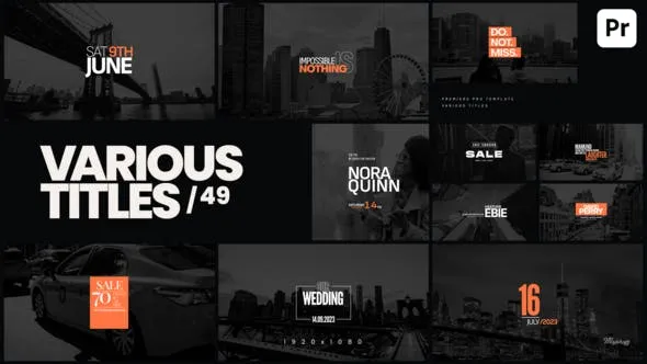 Videohive Various Titles 49 51754864