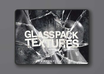 Broken Glass Overlays Pack for Photoshop