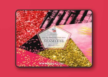 Glittering Seamless Patterns Pack