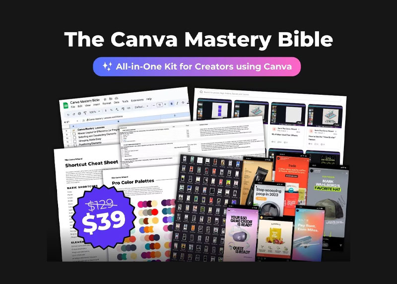 The Canva Wizard – Canva Mastery Bible – Your Blueprint to Amazing Canva designs