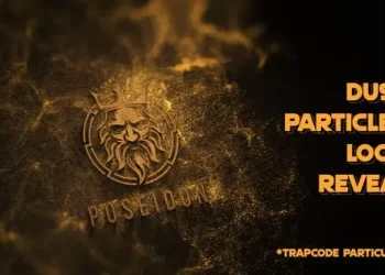 Videohive Dust Particles Gold Logo Reveal 52406907