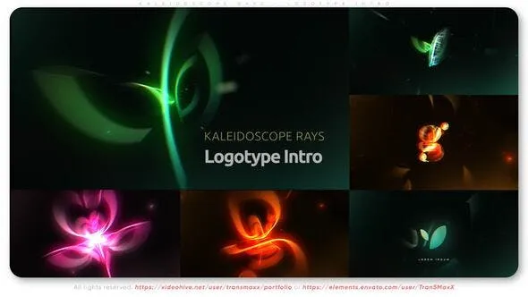 Videohive Kaleidoscope Rays - Logotype Intro 52216428