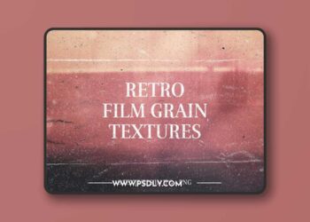 Authentic Retro Film Grain Overlays for Photoshop
