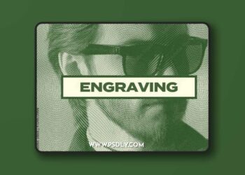 Engraving Halftone Risograph Photo Effect