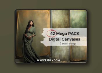 Shades of Drops - 406 Mega Pack Digital Canvases